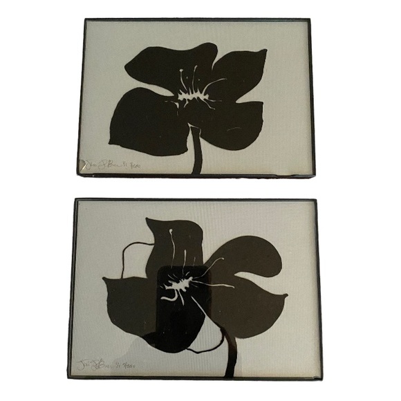 Other - Original Vintage Floral Art (Pair) - Signed